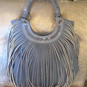 Western Fringe & Rhinestone Handbag